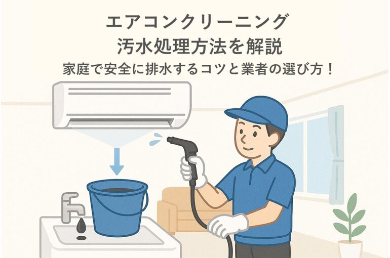 エアコンクリーニングと汚水処理方法を解説｜家庭で安全に排水するコツ 