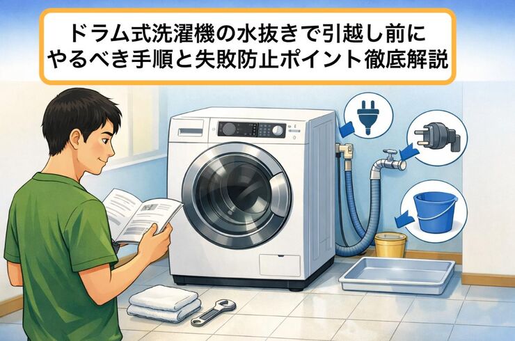 18ドラム式洗濯機 水抜き