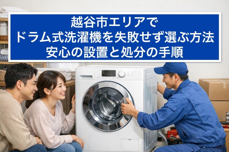 22越谷市 ドラム式洗濯機