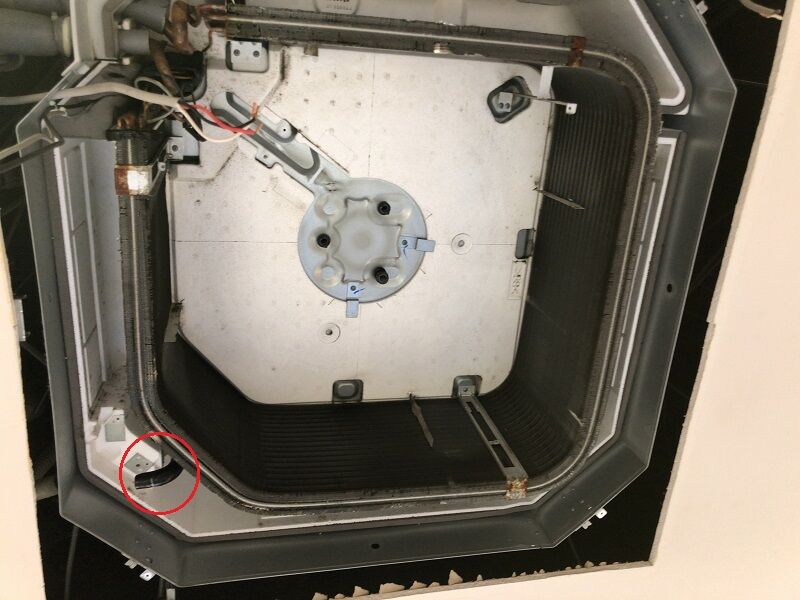 ドレンポンプ・ドレンホース内も洗浄し、詰まりを解消します！