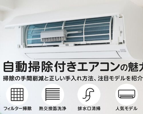 06エアコン掃除 自動掃除機能付き
