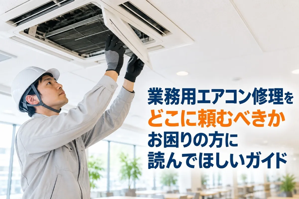 業務用エアコン修理をどこに頼むべきかお困りの方に読んでほしいガイド
