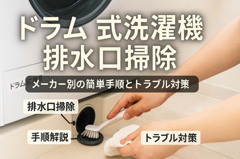 18 ドラム式洗濯機 排水口 掃除