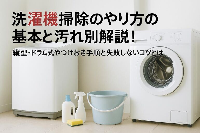 06 洗濯機 掃除 やり方