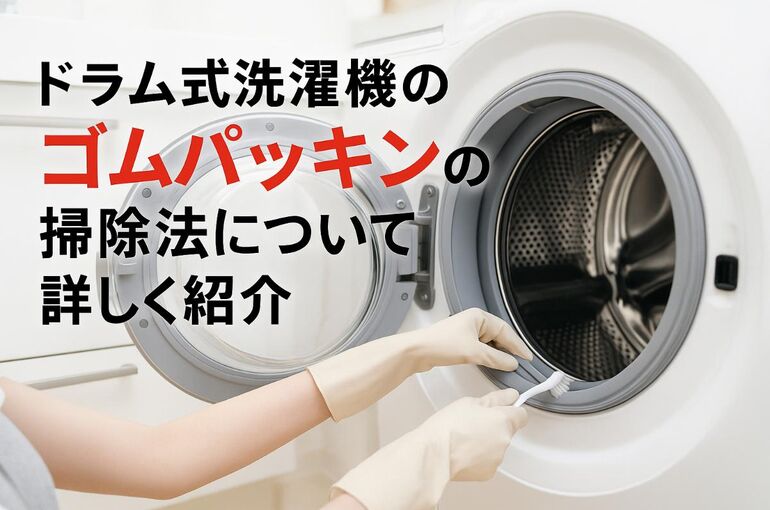 07 ドラム式洗濯機 掃除 ゴムパッキン